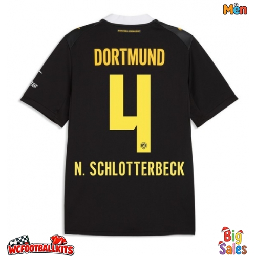 Borussia Dortmund Nico Schlotterbeck #4 Replica Away Stadium Shirt 2026-27 Short Sleeve